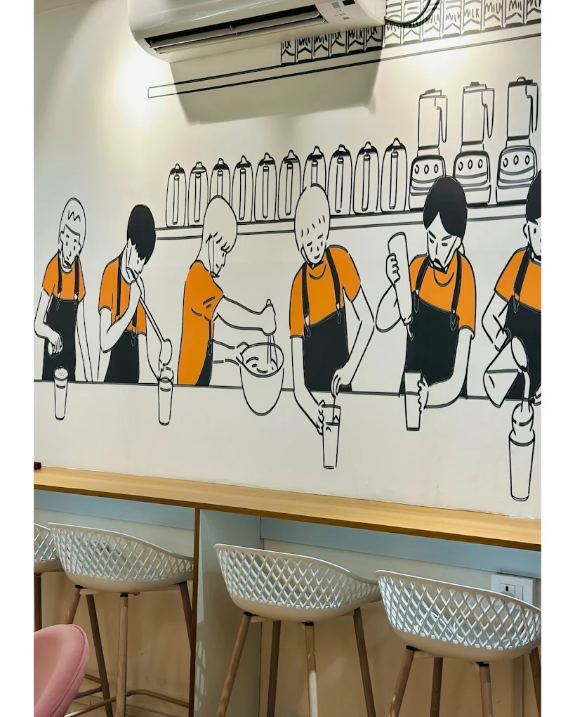 Ansoma Cafe Cozy Sofa Booth and Tables